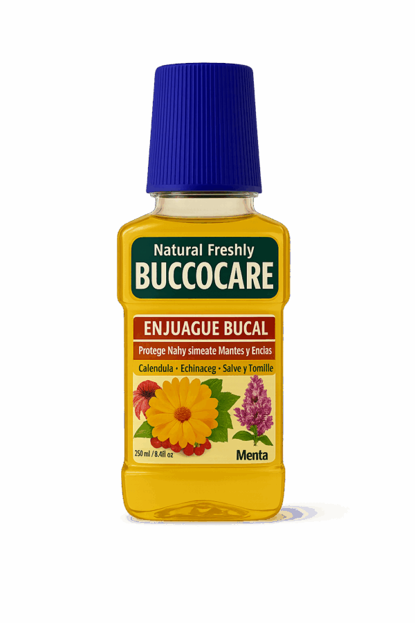 🦷 Buccocare Enjuague Bucal con Menta | Natural Freshly 250 ml