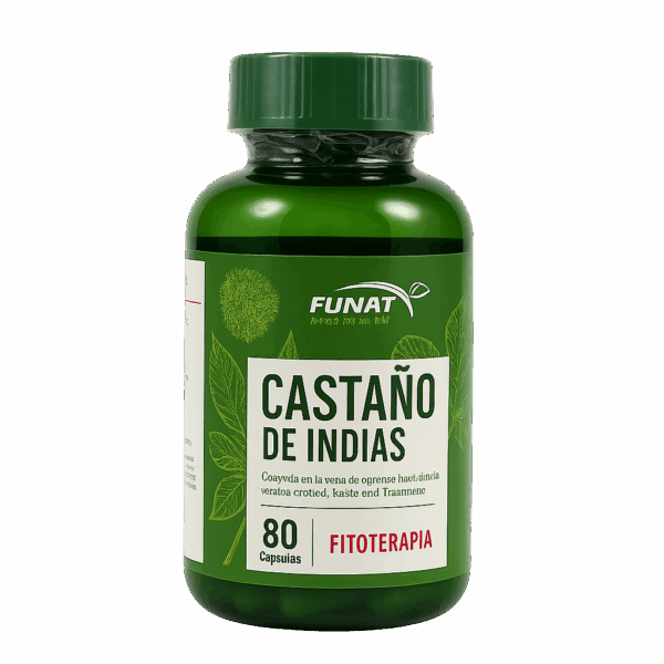🌰 Castaño de Indias 80 Cápsulas | Funat – Apoyo para la circulación