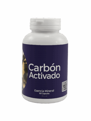🔵 Carbón Activado – Esencia Mineral (90 cápsulas)