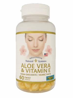 🌿 Natural Systems – Aloe Vera & Vitamina E (60 Twist/Perlas)