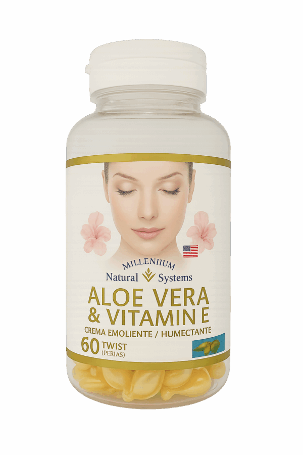 🌿 Natural Systems – Aloe Vera & Vitamina E (60 Twist/Perlas)