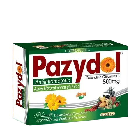 🌿 Pazydol 500 mg – Natural Freshly - 30 Caps