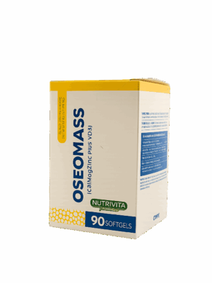 🌟 Oseomass (Calcio‑Magnesio‑Zinc + Vitamina D3) – Nutrivita (90 softgels)