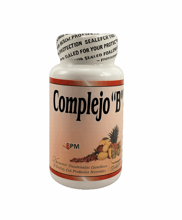 🌟 Complejo B 300 mg – Natural Freshly (50 Capsulas)