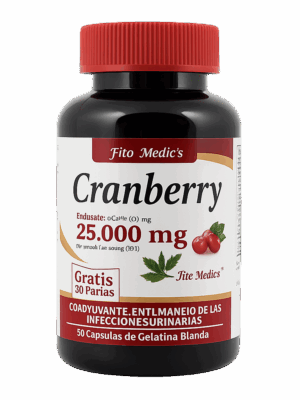 🍒 Cranberry 25 000 mg 30 Perlas (Gratis 30)