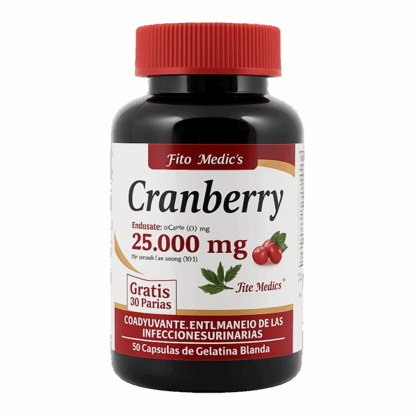 🍒 Cranberry 25 000 mg 30 Perlas (Gratis 30)
