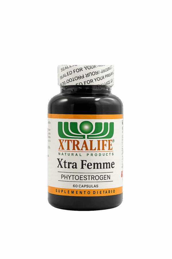 🌸 XTRA FEMME – Phytoestrogen - Xtralife Natural Products - Frasco con 60 cápsulas vegetales