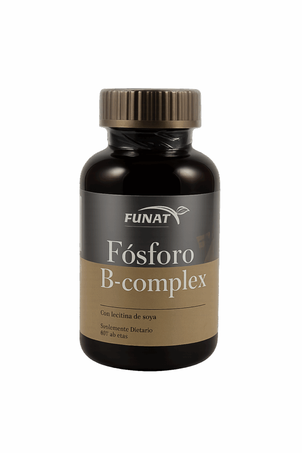🧠 Fósforo B-complex con Lecitina de Soya | Funat  (60 Tabletas)