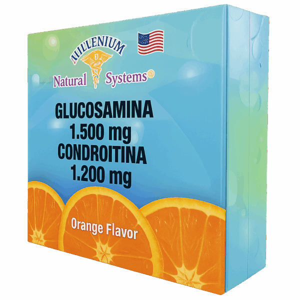 🍊 Glucosamina 1500 mg + Condroitina - Natural Systems - 1200 mg