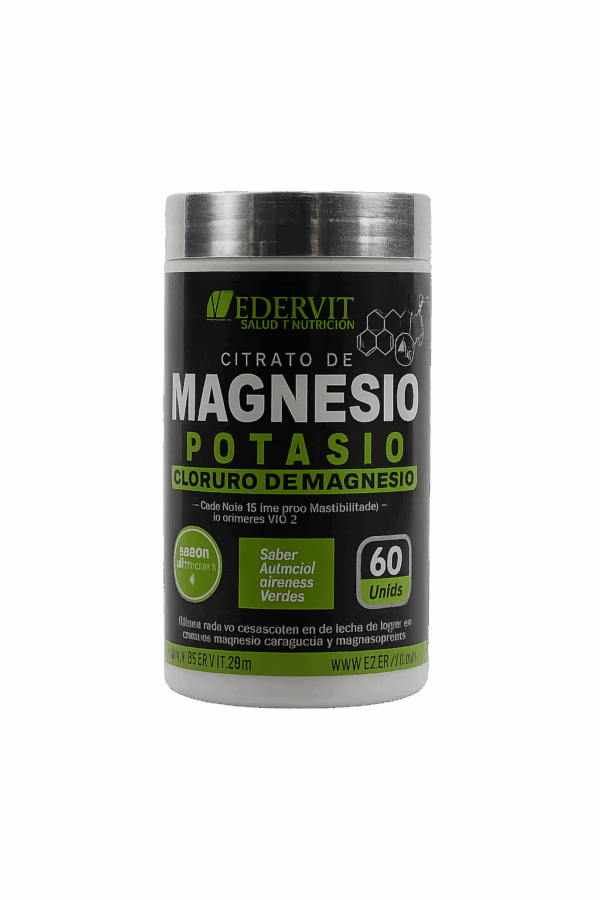 🧪 CITRATO DE MAGNESIO + POTASIO - 60 CÁPSULAS