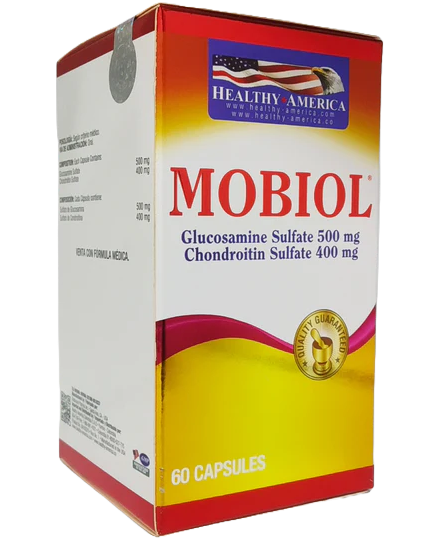 🦴 MOBIOL – Glucosamina + Condroitina - Healthy America - 60 Caps