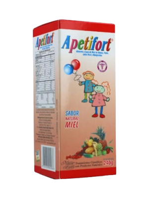 🍯 Apetifort Infantil | Natural Freshly – Jarabe Nutritiva con Miel, Polen y Jalea Real (240g)