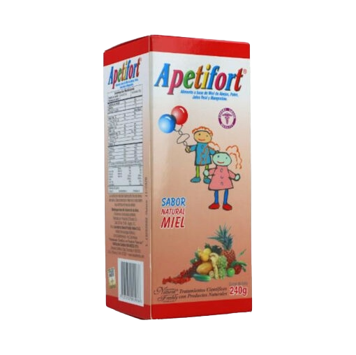 🍯 Apetifort Infantil | Natural Freshly – Jarabe Nutritiva con Miel, Polen y Jalea Real (240g)