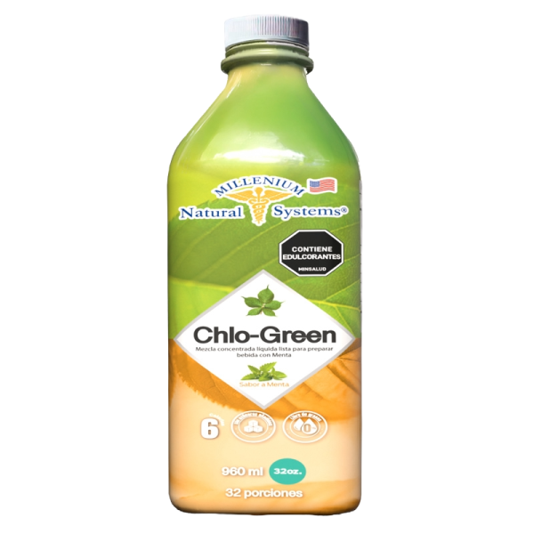 🌿 Chlo-Green Sabor a Menta | Laboratorio: Millenium Natural Systems (960 ml)