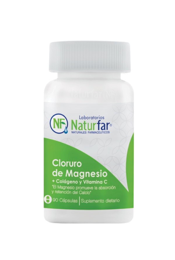 💊 Cloruro de Magnesio + Colágeno y Vitamina C | Laboratorio Naturfar  (90 Caps)