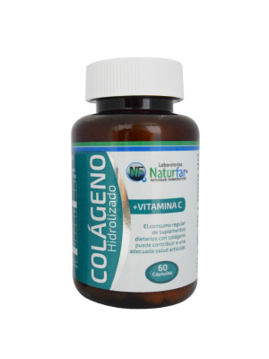 💪 Colágeno Hidrolizado + Vitamina C • Naturfar  (60 Caps)
