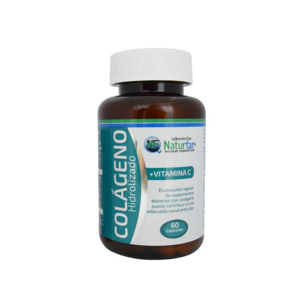 💪 Colágeno Hidrolizado + Vitamina C • Naturfar  (60 Caps)