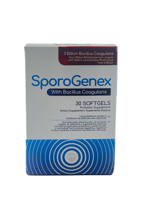 🦠 SporoGenex con Bacillus Coagulans | Laboratorio: Healthy America (30 Softgels)