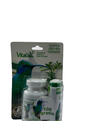 🍃 Vitaliah Stevia Tabletas (500 + 100 gratis)