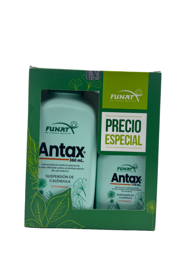 🌿 Antax Suspensión de Caléndula | Funat – 360 mL + GRATIS Antax de (170 mL)