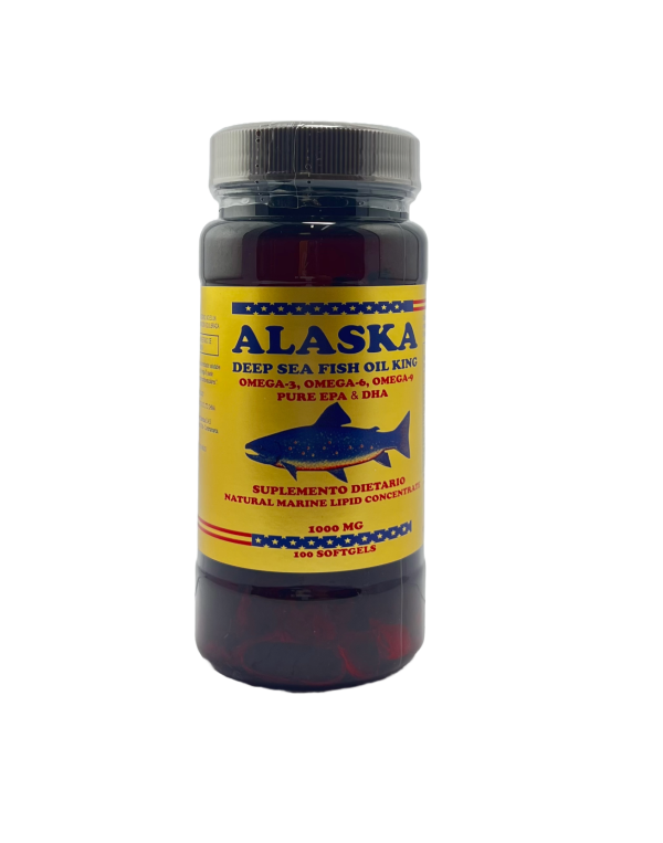 🐟 Alaska Deep Sea Fish Oil King 1000 mg | Omega 3-6-9  (100 Caps)