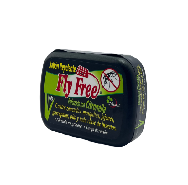 🦟 Fly Free Jabón Repelente con Citronella | Natural Freshly (50g)