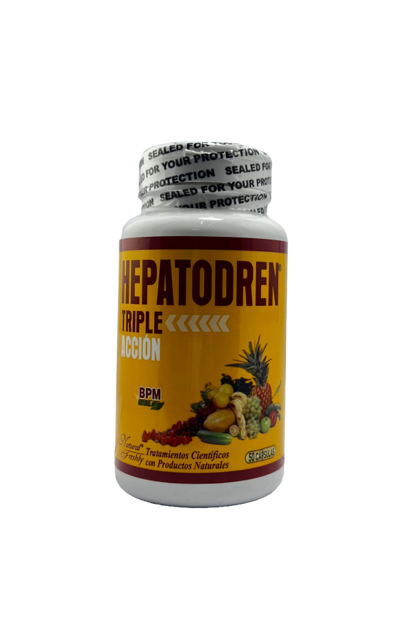 🌿 Hepatodren Triple Acción | Laboratorio: Natural Freshly (50 Caps)