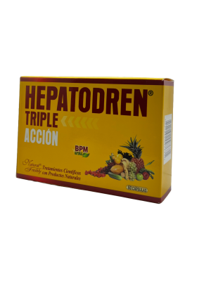 🌿 Hepatodren Triple Acción | Laboratorio: Natural Freshly (60 Caps)