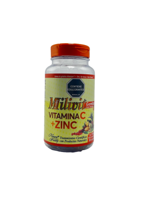 🍊 Milivit Gomitas Vitamina C + Zinc | Natural Freshly – Refuerza tus defensas con sabor a naranja (50 gomas)