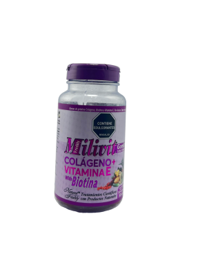 💜 Milivit Colágeno + Vitamina E with Biotina | Natural Freshly – Gomitas Antiedad 50 Gomas