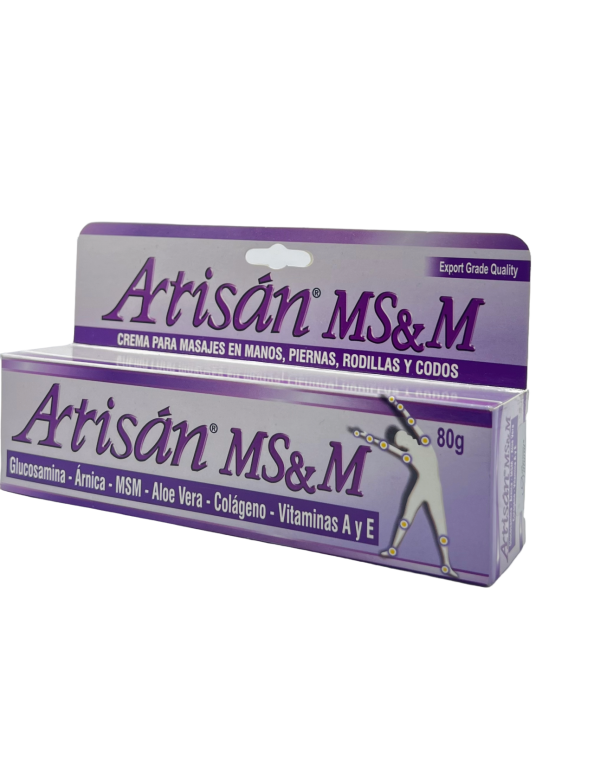 💪 Artrisán MS&M | Natural Freshly – Crema para Masajes Articulares (80g)