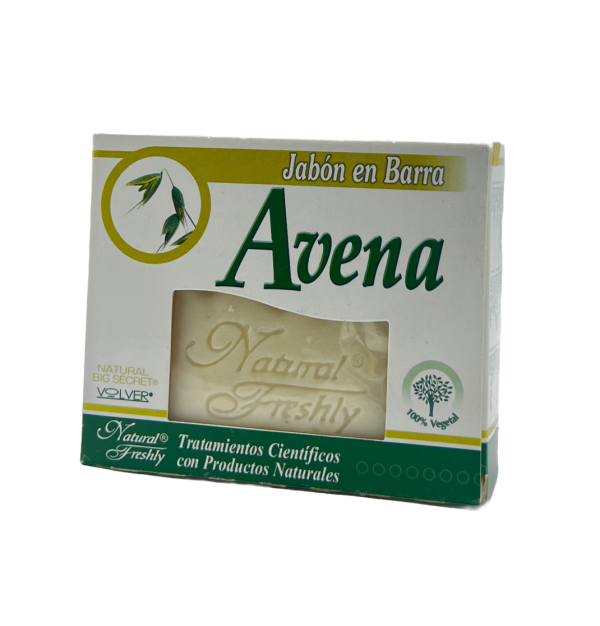 🌾 Jabón en Barra de Avena | Natural Freshly – 100% Vegetal 90g