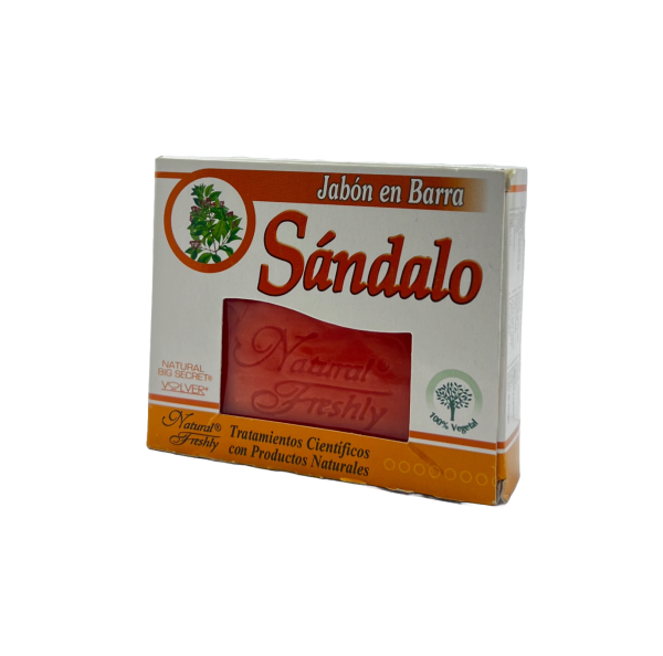 🧼 Jabón en Barra de Sándalo | Natural Freshly – 100% Vegetal 90g