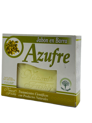 🧼 Jabón en Barra de Azufre | Natural Freshly – 90 g