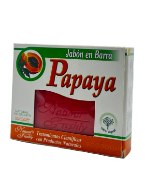 🍃 Jabón en Barra de Papaya | Natural Freshly – 90 g