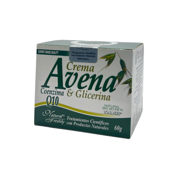 🌾 Crema Avena + Coenzima Q10 & Glicerina | Natural Freshly – 60 g