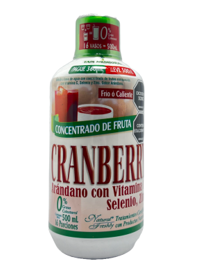 🍒 Cranberry Arándano con Vitamina C, Selenio y Zinc | Natural Freshly – Concentrado de Fruta (500ml)