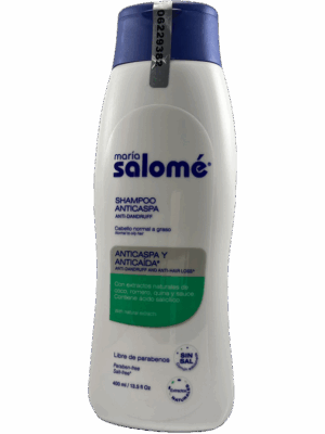 🧼 María Salomé – Shampoo Anticaspa (400 mL)