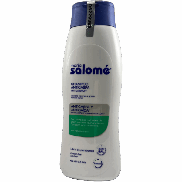 🧼 María Salomé – Shampoo Anticaspa (400 mL)