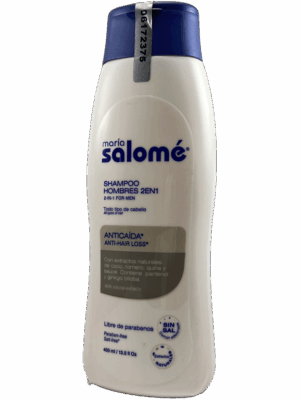 🚿 María Salomé – Shampoo Hombres 2 en 1 Anticaída (400 mL)