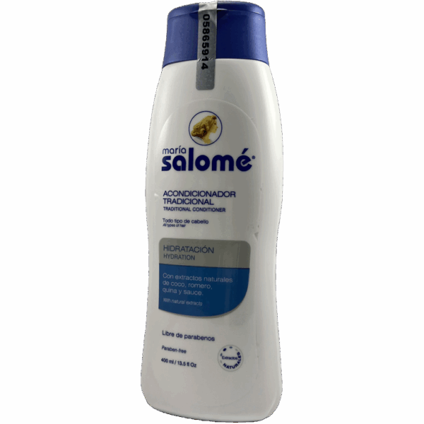 💧 María Salomé – Acondicionador Tradicional Hidratación (400 mL)