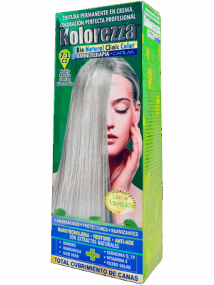 🎨 Kolorezza – Tintura Capilar Profesional Rubio Cenizo 7‑1 C2
