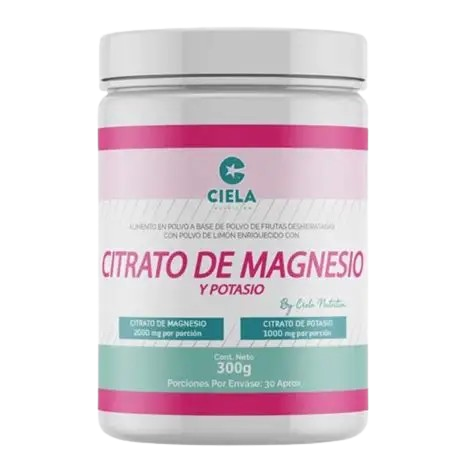 ⚖️ Citrato de Magnesio + Potasio | Laboratorio: Ciela Nutrition 300g