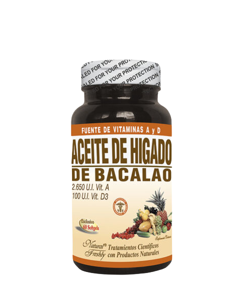 🐟 Aceite de Hígado de Bacalao | Natural Freshly (60 Perls)
