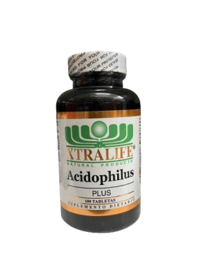 🦠 Acidophilus Plus – Xtralife Natural Products  (100 Tabletas)