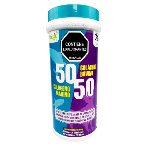 🌊 Colágeno 50/50 Marino + Bovino (700 g – Vainilla/Coco)