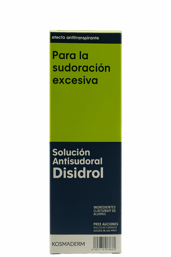 💧 DISIDROL – Solución Antisudoral para Sudoración Excesiva | Laboratorio Kosmaderm (60 ml)