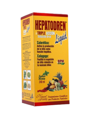 🌿 Hepatodren Triple Acción | Natural Freshly – Detox Hepático y Biliar (240ml)