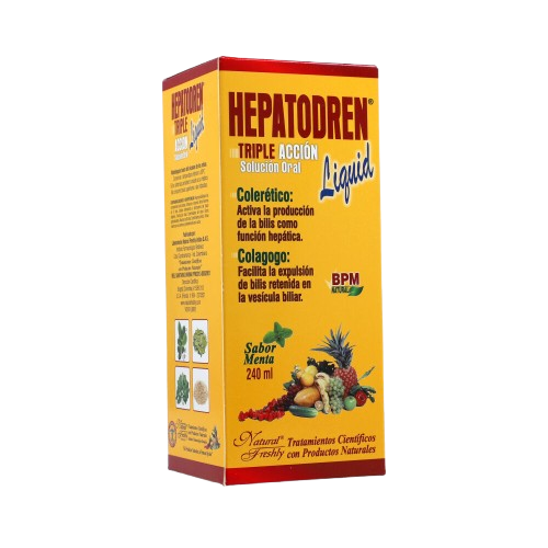 🌿 Hepatodren Triple Acción | Natural Freshly – Detox Hepático y Biliar (240ml)