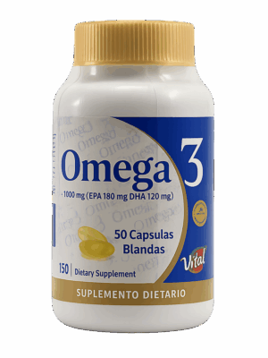 🧠 Omega 3 1000 mg – Laboratorio Vital  (50 Softgels)